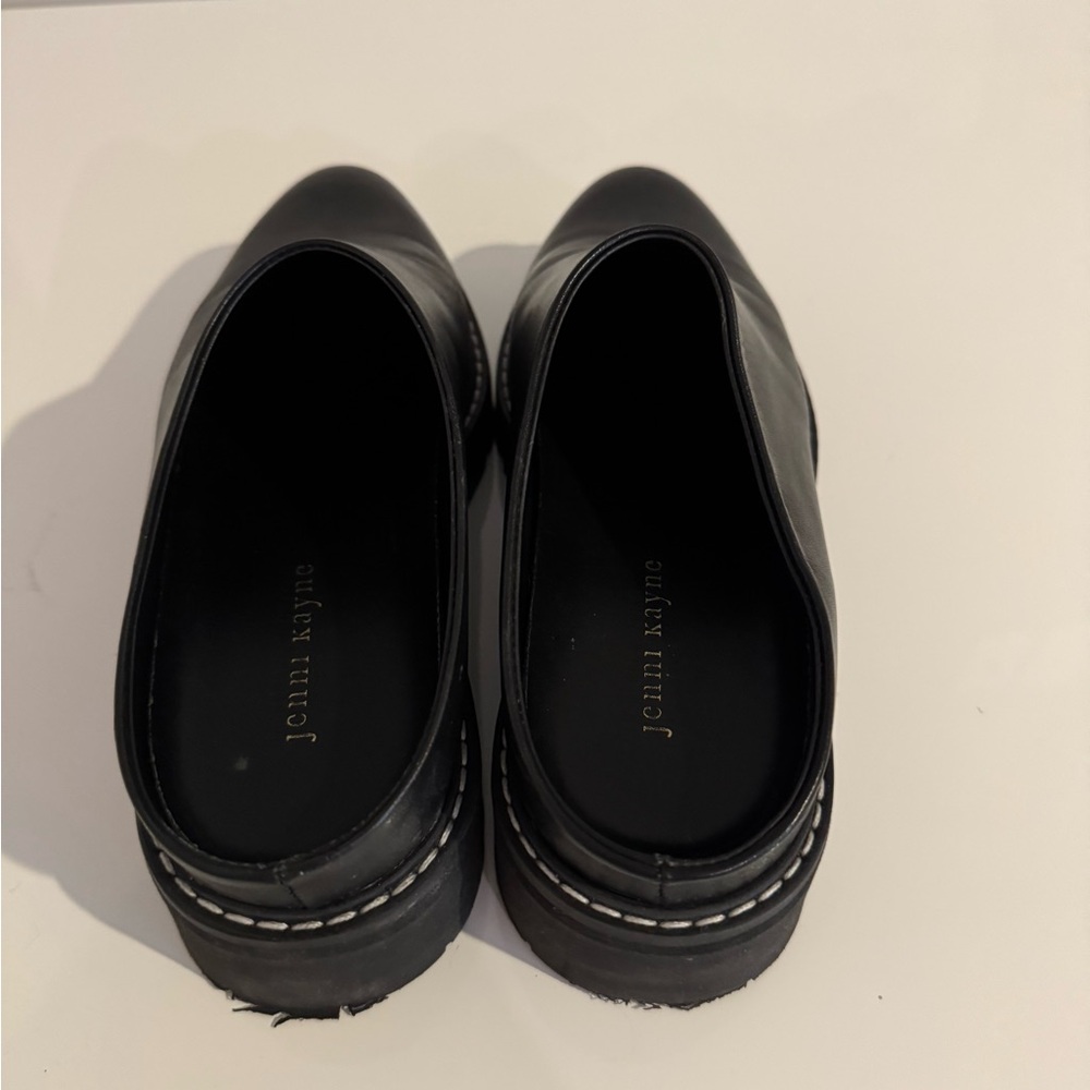 Jenni Kayne black Slip-On leather lug mule - Picture 5 of 6